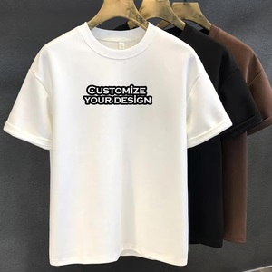 Camisetas Personalizadas de Alta Calidad para Hombre y Mujer, Cuello Redondo, 100% Algodón, Fibra de Bambú, Mezcla de Poliéster/Algodón, Impresión Serigráfica - Product Image 1