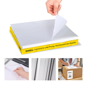 Étiquettes autocollantes pré-découpées format A4 pour codes-barres, 6 étiquettes par feuille A4, différentes tailles - Product Image 2