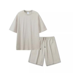 High Quality <b>Summer</b> Custom Logo Cotton Polyester <b>Mens</b> Shorts And T <b>Shirt</b> Sets Jogger 2 Piece Set High Quality Man Twin Set 2025 - Product Image 6