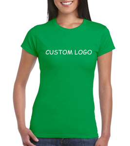 100% cómodas camisetas transpirables de secado rápido para mujer, algodón de alta calidad, poliéster, verano, precio bajo, servicio OEM, teñido liso - Product Image 1
