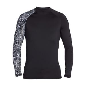 Camiseta de Compresión Deportiva de Manga Larga para Hombre, Personalizada OEM, de Algodón y Elastano, Secado Rápido, Transpirable, para Gimnasio y Entrenamiento, 140g - Product Image 4