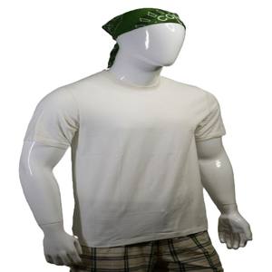 T-shirt col rond pour hommes de haute qualité 100% coton marine Streetwear Style coupe régulière lavé pour Look décontracté solide tricoté T-Shirt - Product Image 2