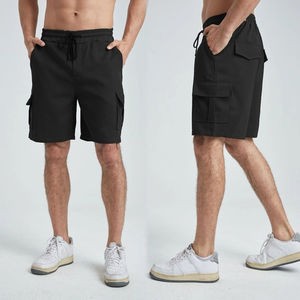 กางเกงขาสั้นคาร์โก้สำหรับผู้ชายกางเกงขาสั้นคาร์โก้แบบสั่งทำดีไซน์ใหม่ล่าสุดสีพื้นออกแบบได้ตามต้องการ - Product Image 2