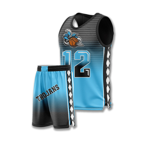 Ensemble de maillots de basket-ball unisexe personnalisés 100% polyester sublimation sans manches, séchage rapide, respirant, haute qualité, vente en gros pour adultes - Product Image 3