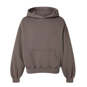 100% coton blanc épais haute qualité polaire surdimensionné français éponge à capuche fabricant Vintage poids lourd lavage à l'acide à capuche - Product Image 5