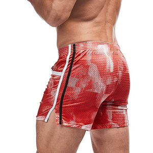 Short double en maille de polyester de sublimation de logo personnalisé Offre Spéciale pour hommes Short ample pour vêtements d'été pour hommes - Product Image 3