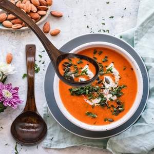 Wooden <b>Ladle</b> Spoon Porridge Spoon Large Wooden Bamboo <b>Soup</b> Spoon Kitchen <b>Soup</b> Scoop for Kitchen Tool (Brown) - Product Image 4