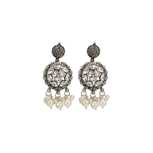 6 colliers choker Kundan blancs avec zircon pour les occasions de mariage - Product Image 5