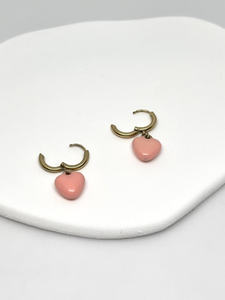 Pendientes de aro de acero inoxidable florales elegantes europeos regalo de diseño minimalista clásico de moda para mujer - Product Image 3