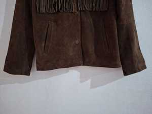 Chaqueta de cuero occidental personalizada con hermoso diseño para mujer, suave transpirable con decoración de rayas, cuero suave prefundido con tinte - Product Image 4