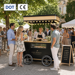 Etodevice Carro de Jugos Personalizado en Venta, Triciclo Eléctrico para Alimentos, Carritos de Helado y Gelato, Camión de Comida de Acero Inoxidable Ape Piaggio USA - Product Image 1