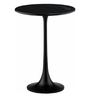 Table basse de snack en plaque de marbre blanc au design moderne personnalisable meubles en métal de haute qualité faits à la main pour le salon