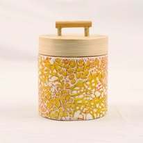 Pot en bambou fait main avec incrustation de nacre pour souvenir, rangement et cadeau, Vietnam - Product Image 4