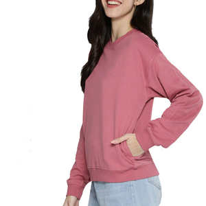Sudadera con capucha de gran tamaño para mujer, suéter de moda de calle de Color sólido de invierno con logotipo impreso, sudadera de punto para otoño - Product Image 2