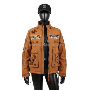 Chaqueta Softshell para Mujer, Exterior, Poliéster con Forro Polar, Térmica, Cómoda, Color Marrón, Logotipo Bordado Personalizado - Product Image 1