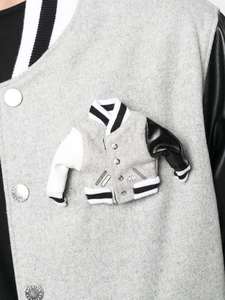 Hombres personalizado nuevo bordado Chenille parches Varsity chaquetas de los hombres de lana cuerpo de cuero mangas Letterman béisbol chaquetas universitarias - Product Image 6