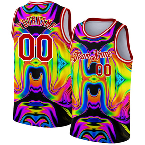 Camisetas sin mangas con estampado 3D de número de nombre personalizado, camisetas de baloncesto de verano, chaleco de cuello redondo con patrón de bloque de Color, característica transpirable - Product Image 4