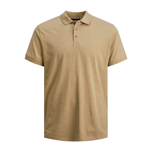 Polos con estampado personalizado barato Logo liso en blanco para hombre, camiseta Polo de algodón de alta calidad para hombre, camiseta Polo simple de negocios de golf - Product Image 1