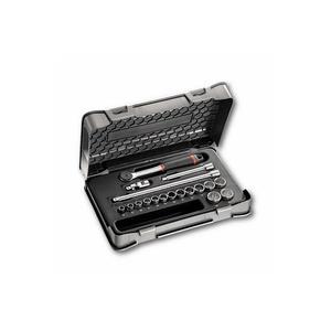 Assortiment de 18 pièces Usag avec douilles biheptagonales dans un coffret ABS, ensemble d'outils à douilles durables - Product Image 1