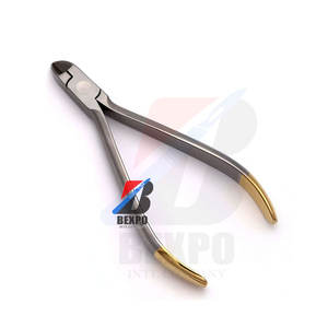 Coupe-fil orthodontique dentaire #20 Action de coupe avant Pince orthodontique Demi manuel en or - Product Image 4