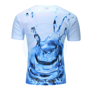 เสื้อยืดผู้ชายสำหรับฤดูร้อน ทรงหลวม พิมพ์ลายแบบซับลิเมชั่น ผ้าฝ้าย 100%  สั่งผลิตขั้นต่ำน้อย - Product Image 2