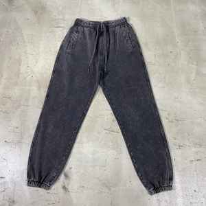 Pantalon et pantalon pour homme unisexe 350G lourd 100% coton décontracté délavé Vintage ceinture élastique jambe droite grande taille - Product Image 2