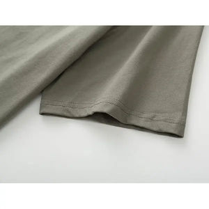 เสื้อยืดคอตตอนแท้ 100% ทรงยาว ขายดีที่สุด สำหรับผู้ชาย สกรีนโลโก้ได้ คุณภาพสูง เสื้อผ้าสตรีทแวร์ ยูนิเซ็กซ์ ระบายอากาศได้ดี - Product Image 5