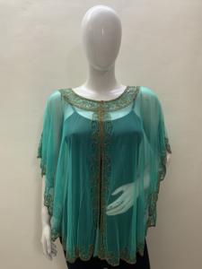 Lux Look Ladies Cover <b>up</b> Exclusive Ponchos Shrug Top Dress Elegant Design Hand Beads Sequins Embroidery Work Vacation Party Wear - Product Image 3