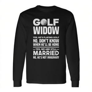 Camiseta de manga larga Golf Widow para esposa golfista, regalo divertido de golf - Product Image 2
