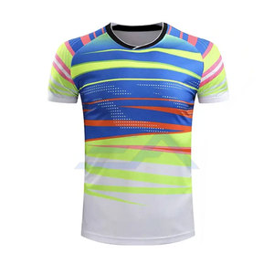 Uniforme de Tenis para Hombre, Diseño Moderno y de Última Tendencia, Manga Corta, Transpirable, Ligero, Ecológico, Color Sólido, Personalizable - Product Image 4