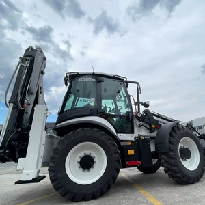 Hidromek HMK102B 4WD Rueda Tractor Retroexcavadora Maquinaria de ingeniería y construcción Precio barato - Product Image 5