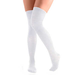 เมเดียตาถุงเท้ายาวลายดอกไม้แบบใช้แล้วทิ้ง รุ่น Mod. ถุงเท้าเดรสยาวถึงเข่า 7003 ทำจากไนลอนนุ่ม ระบายอากาศได้ดี ขนาดเดียว ใส่ได้ทุกขนาด มี 2 นิ้วเท้า - Product Image 4