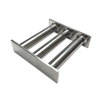 Rejilla Magnética Cuadrada de 150 mm, Totalmente Soldada, de Grado Alimenticio/Lácteo, 10000-14000 Gauss