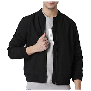 เสื้อแจ็คเก็ตบอมเบอร์ผู้ชายแบบสปอร์ตสวมใส่สบาย ผลิตตามสั่ง เป็นมิตรกับสิ่งแวดล้อม ระบายอากาศได้ดี กันลม แห้งเร็ว ผลิตจากโพลีเอสเตอร์ 100% สำหรับฤดูหนาว สไตล์ไฮสตรีท - Product Image 1