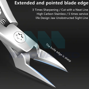 Coupe-ongles incurvé en acier inoxydable de qualité supérieure 2025, pour ongles incarnés, ouverture large, durable, portable, soin des pieds - Product Image 4