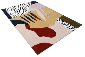 Tapis moderne durable personnalisé fait main moderne 100% tapis en laine couleur unie tufté à la main pour un usage domestique - Product Image 4