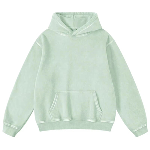 Venta al por mayor Pullover Heavyweight 100% Cotton Hoodie Hombres Custom Bordado Logo 500 Gsm Bulk Blank Streetwear Hoodies Hombres - Product Image 3