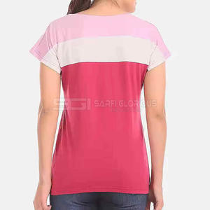 Camiseta básica de algodón para mujer, cuello redondo, manga corta, suave, transpirable, cómoda, ligera, moderna, informal, para verano, uso diario. - Product Image 5