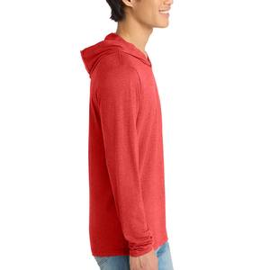 Sweat à capuche à manches longues Tri-Blend (6021) Sweat à capuche en jersey léger pour homme blanc chiné - Product Image 3