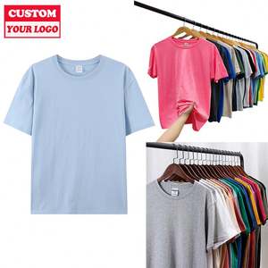 เสื้อยืดคอกลมผ้าคอตตอนสำหรับผู้หญิงเสื้อยืดสีขาวขนาดใหญ่พิเศษพิมพ์ลายโลโก้100% ได้ตามต้องการ - Product Image 1