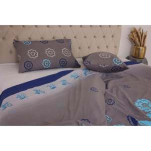 Parure de lit King Size Blossom Gray, élégante, douce et confortable - Product Image 2