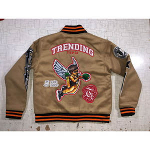 Chaqueta Varsity Larga de Lana para Mujer de Alta Calidad con Logotipo Personalizado, Ropa Deportiva de Béisbol al por Mayor - Product Image 2