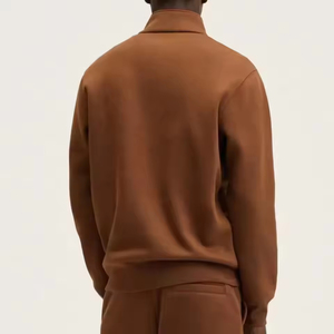 Sudadera con Capucha de Alta Calidad para Hombre, Cuello Alto con Cierre de Cremallera, 100% Algodón, Servicio OEM - Product Image 3