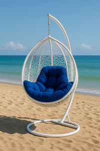 Balançoire chaise suspendue oeuf chaise extérieur verre chambre meubles filé polyester tissu - Product Image 4