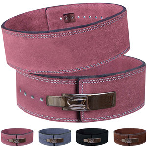 Ceinture de musculation à levier en cuir suédé pour Squat et soulevé de terre, forte stabilité, soutien dorsal pour la gym, vente en gros, fournisseurs de fitness personnalisés - Product Image 2