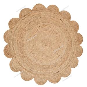 Tapis de Jute Tressé à la Main Style Kilim Rayé Pays Charme Édition Limitée pour Salon Chambre Utilisation Exportation Directe Inde - Product Image 2