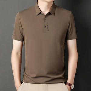 Camisa de Verano 2024 para Hombre, Estampada con Serigrafía Británica, Cuello Slim, Tejido Transpirable de Seda Helada, Manga Corta, Estilo Casual - Product Image 3