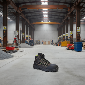 Botas de Seguridad Danube S3 SRC EN20345 Negras/Marrones con Forro Textil de Cuero, Talla 45, para Fitness y Seguridad - Product Image 3