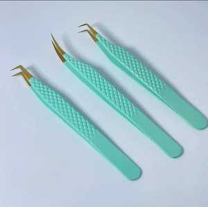 Kit de formation professionnel en gros pour extensions de cils, outils portables en acier inoxydable avec pinces à pointe en fibre - Product Image 4