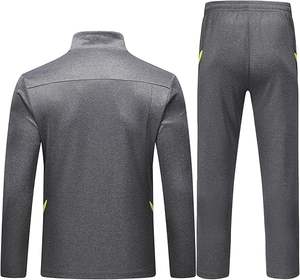 Conjunto Deportivo de Forro Polar Transpirable con Cremallera Completa, Unisex, Casual, para Invierno, Manga Larga, para Entrenamiento al Aire Libre, Venta al por Mayor Personalizada - Product Image 2